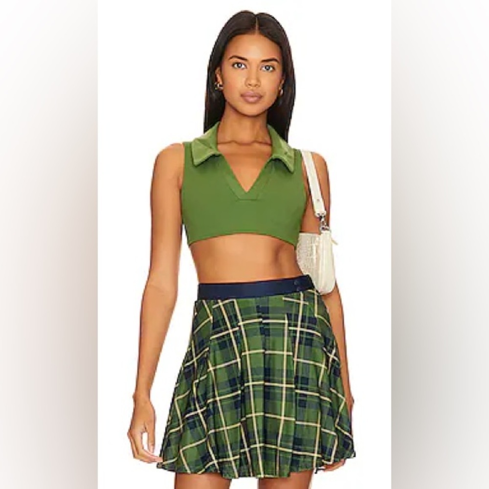 WeWoreWhat Polo Bra/Crop Top in Court‎ Green | NEW!!!🖤🏌️‍♀️⛳️